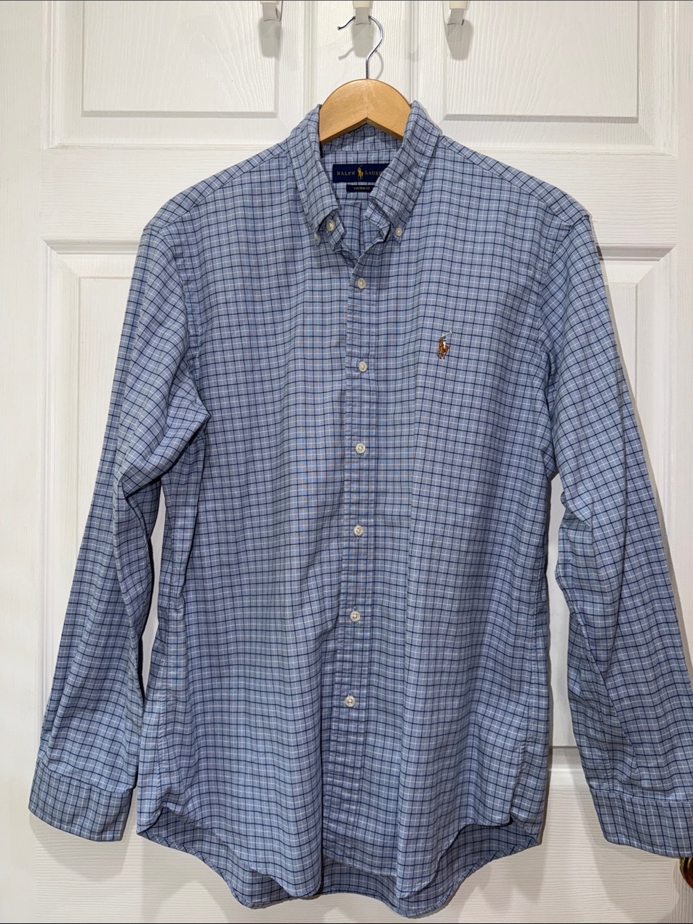 Ralph Lauren Large Blue Plaid Button Up